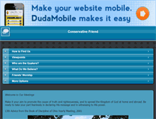 Tablet Screenshot of conservativefriend.org